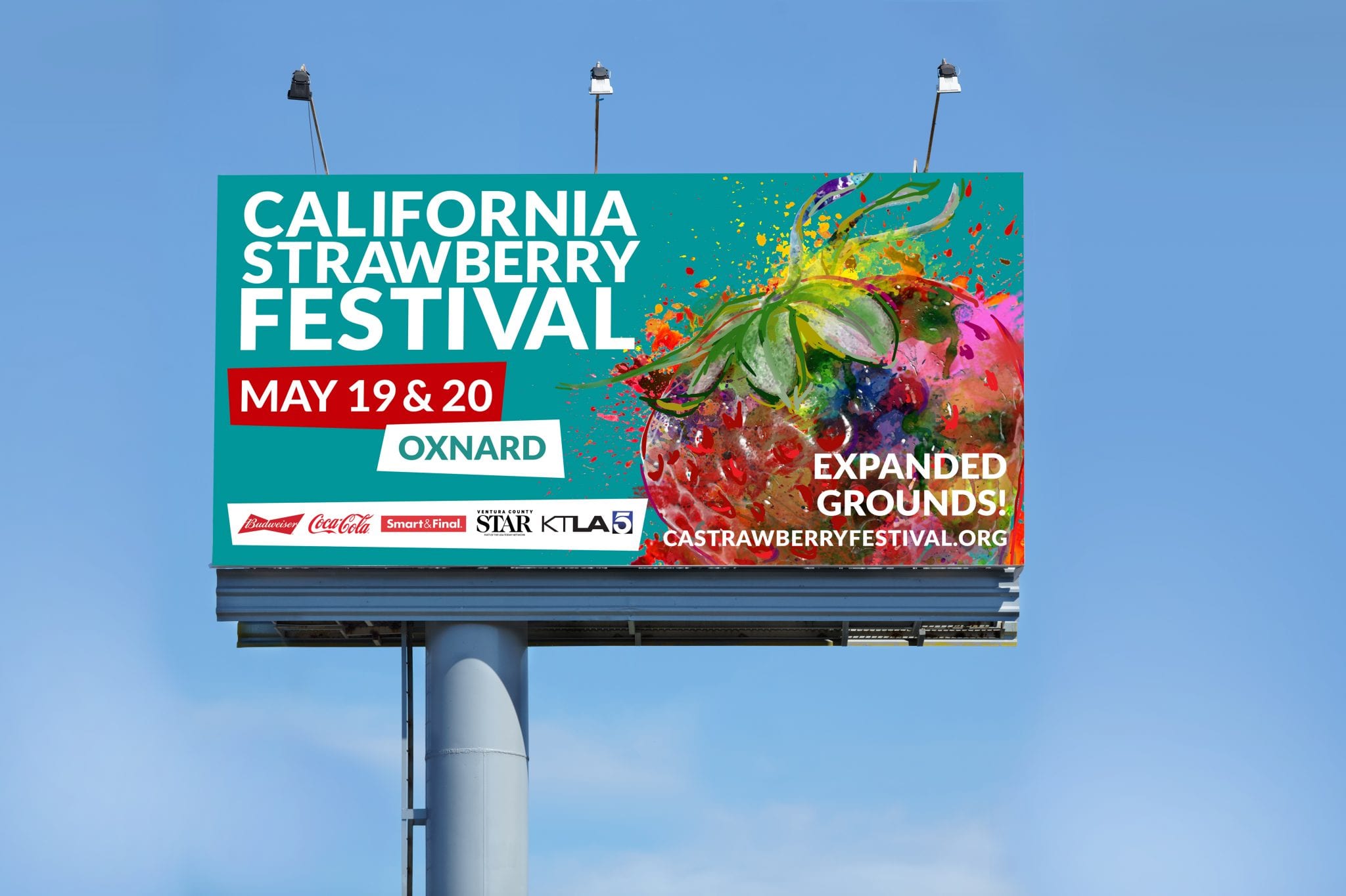 California Strawberry Festival Billboard