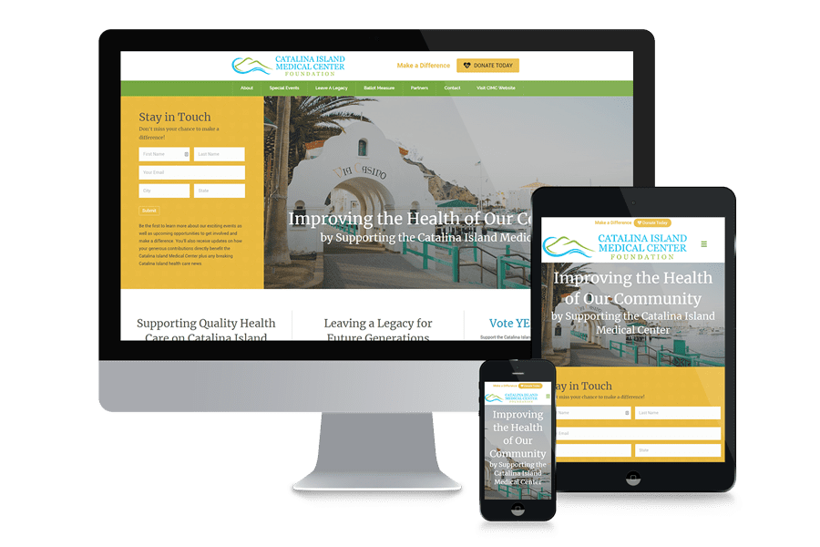Catalina Medical Center Foundation Website Mockup