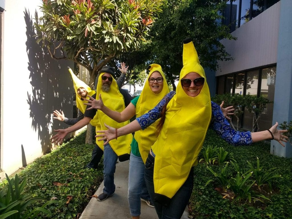 Josh, Joe, Kayla, Megan Bananas