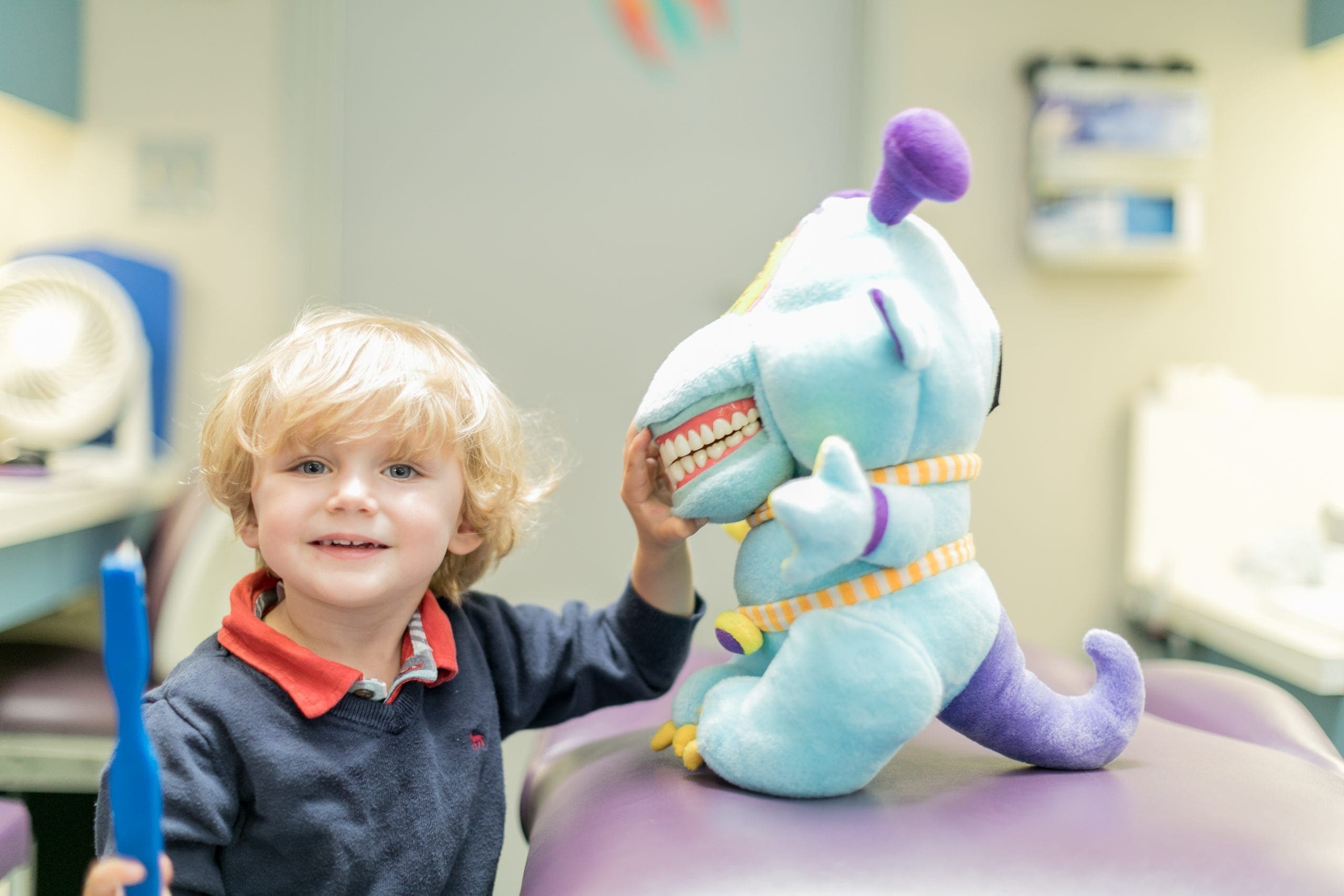 'Childrens Dental Group' Child Brushing Stuff Animal