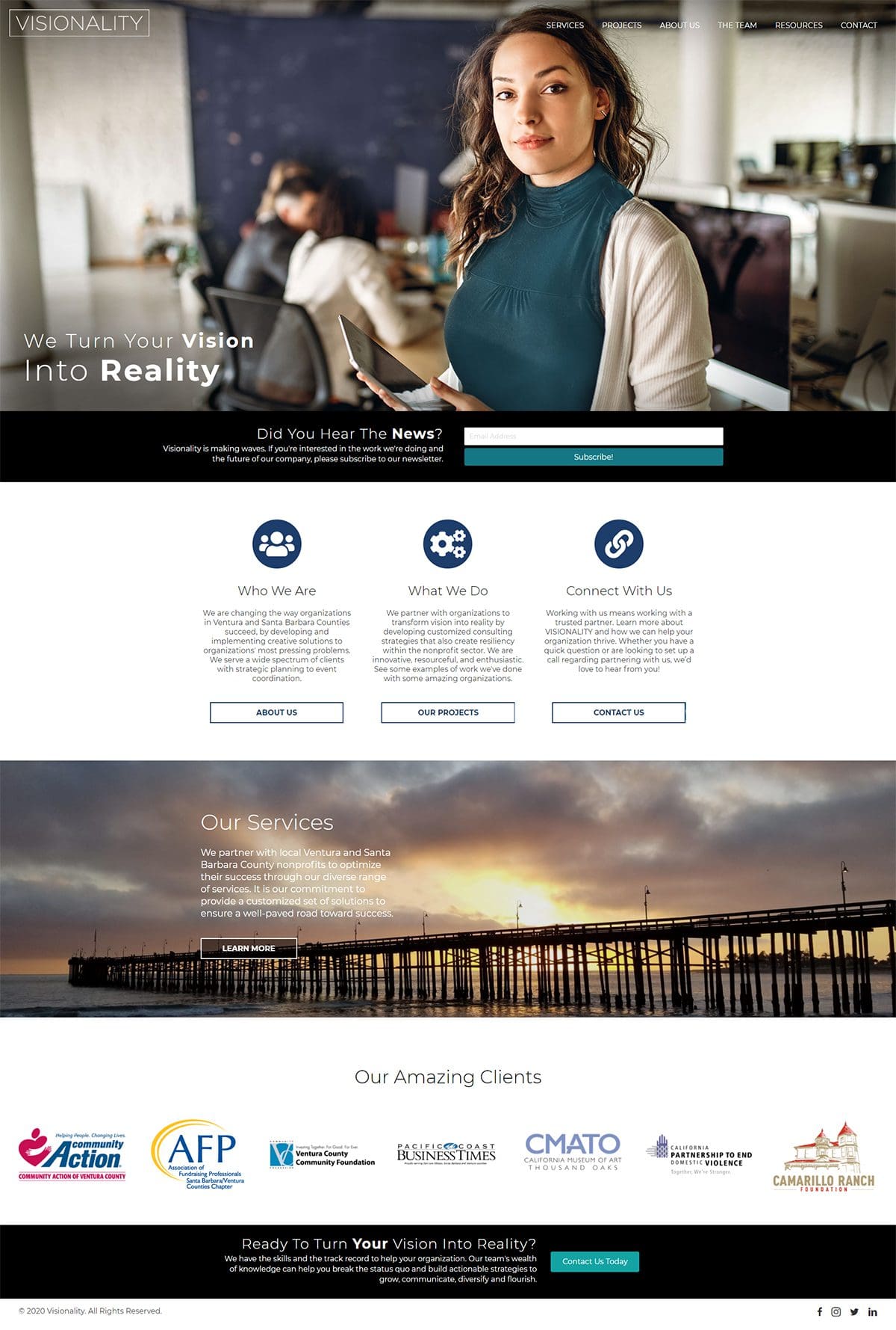 Fullpage screenshot of VisionalityPartners.com