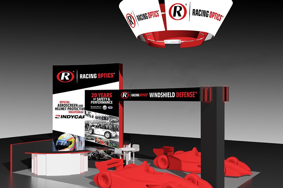 Racing Optics Tradeshow Booth Mockup