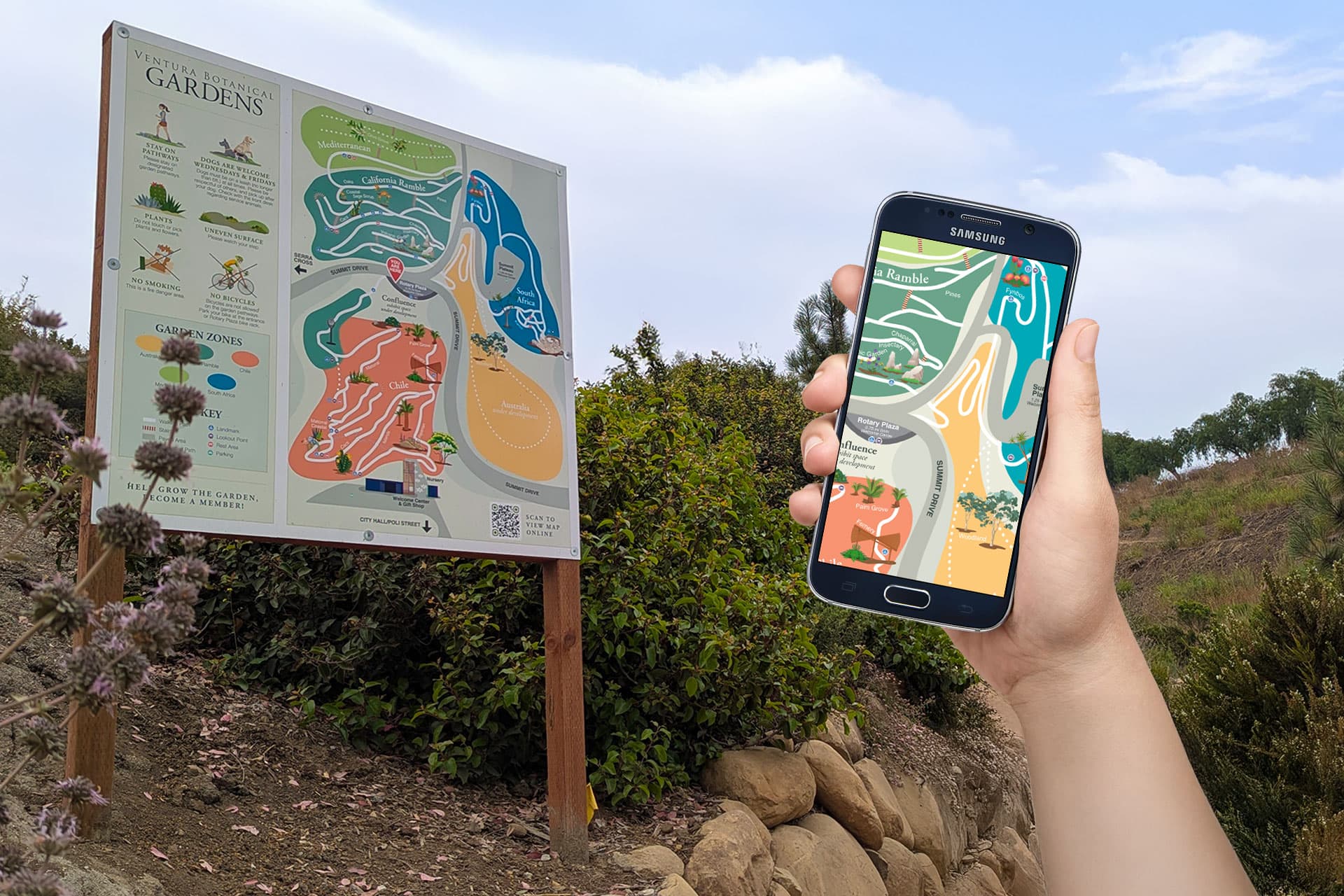 VBG Garden Map Design